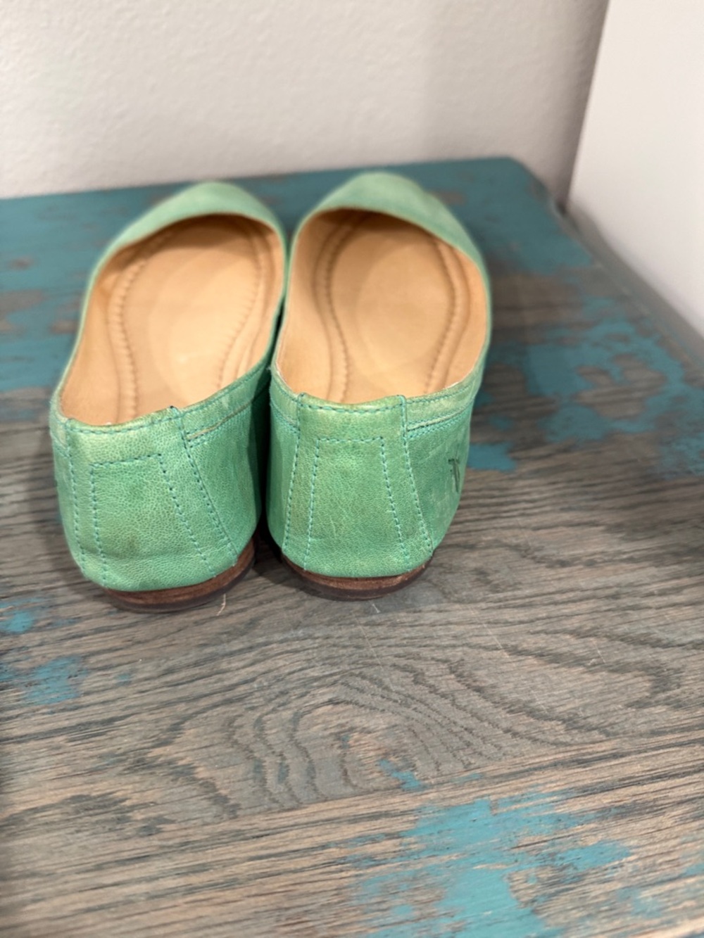 Frye Carson Ballet Flats Mint Green—9 - Picture 5 of 10